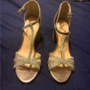 Nina Glittering Silver Heels